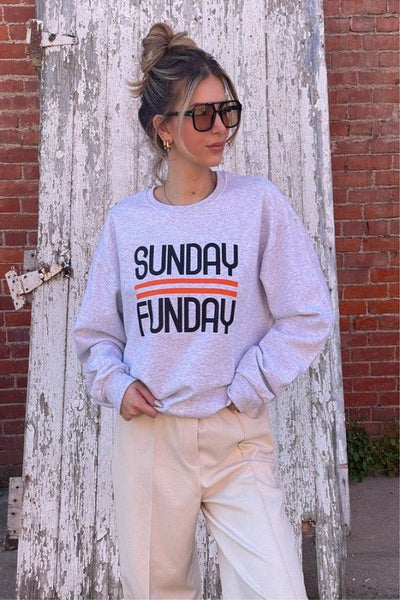 Sunday Funday Crewneck Sweatshirt - Bel Air Boutique