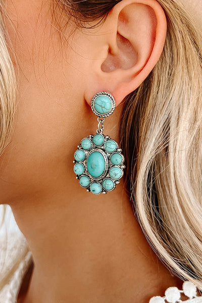 Turquoise Love Earrings - Bel Air Boutique