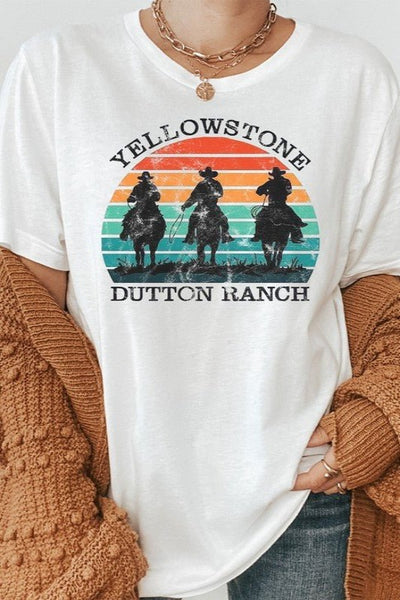 Yellowstone Dutton Ranch Graphic Tee - Bel Air Boutique