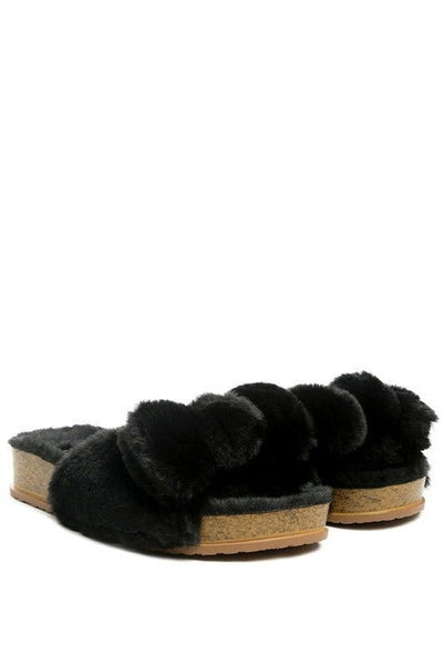 You Need These Fuzzy Flats - Bel Air Boutique